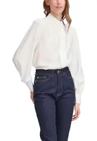 Bílá halenka Ichi s dlouhými rukávy