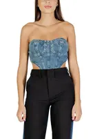 Colcci džínový top srdíčkový výstřih