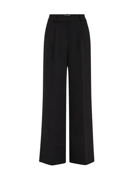 WE Studio Plisované nohavice  čierna