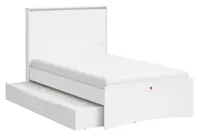 Studentská postel 120x200cm s přistýlkou vendella - bílá
