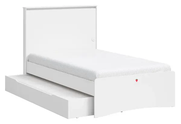 Studentská postel 120x200cm s přistýlkou vendella - bílá