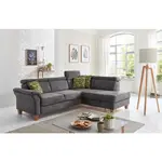 Sit & More ROHOVÁ SEDAČKA, textil, antracitová