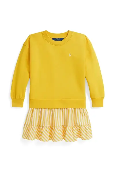 Dětské bavlněné šaty Polo Ralph Lauren