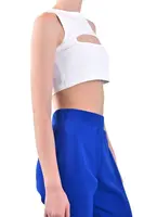 Bílý crop top Dsquared2