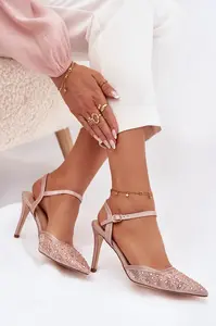 Lodičky s otevřenou patou Champagne Nanadra