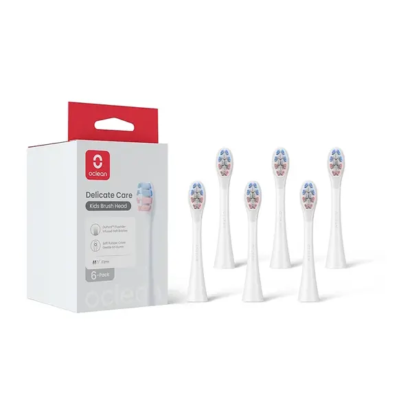 OCLEAN Kids Delicate Care P3K1 náhradní hlavice bílé 6 ks