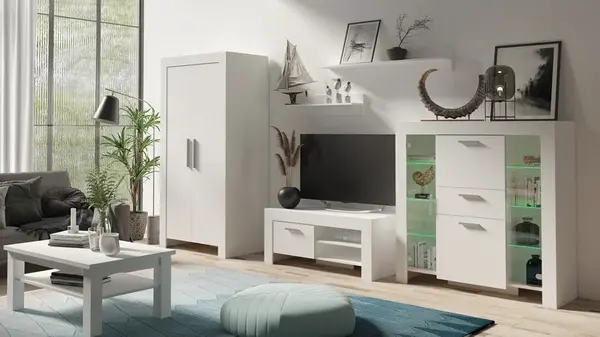 Obývací stěna Cezar - Bílá