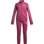 Under Armour EM KNIT TRACK SUIT Dievčenská športová súprava, červená, veľkosť L