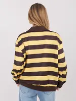 Žlto-hnedá pruhovaná blúzka