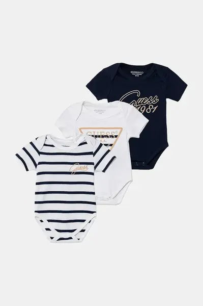 Bavlnené body pre bábätká Guess 3-pak