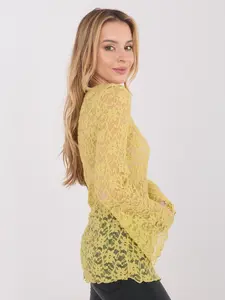 Limetková krajková halenka