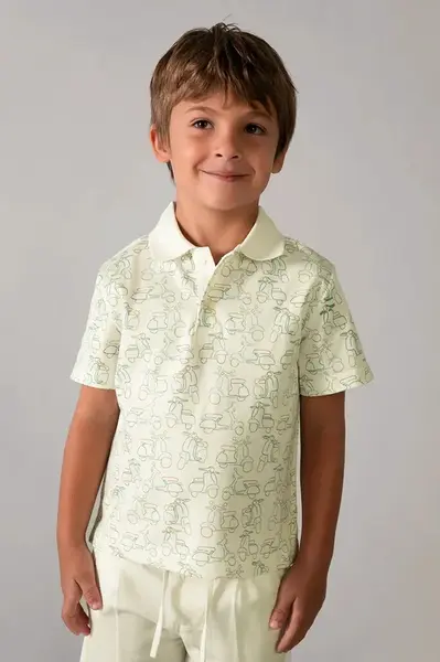 Dětská bavlněná polokošile Mayoral