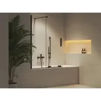 Ravak Roll vaňová zástena 150x100 cm čierna X786A0300Z1