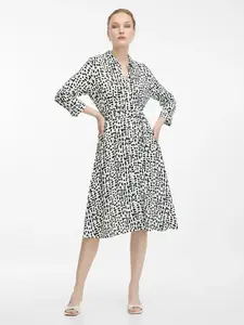 Krémové košeľové šaty ORSAY