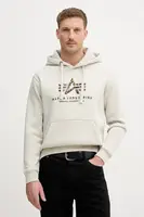 Mikina Alpha Industries Basic Hoodie BL Effect Print