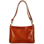Dámska kožená kabelka na rameno koňaková - Delami Vera Pelle Kilveri