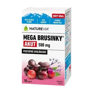 NATUREVIA Mega brusinky Akut 15 kapslí
