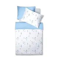 Fleuresse POVLEČENÍ, makosatén, bílá, pastelově modrá, šalvějově zelená, 140/200 cm