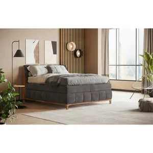 Livetastic POSTEL BOXSPRING, 180/200 cm, tmavě šedá