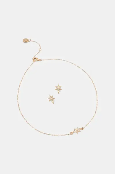 Náušnice a náhrdelník AllSaints