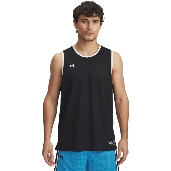 Under Armour ZONE PRO MESH TANK Pánské tílko na basket, černá, velikost