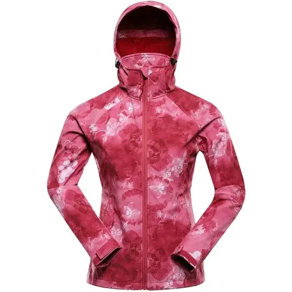ALPINE PRO HOORA Dámská softshellová bunda, červená, velikost
