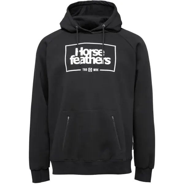 Horsefeathers SHERMAN Pánská mikina, černá, velikost