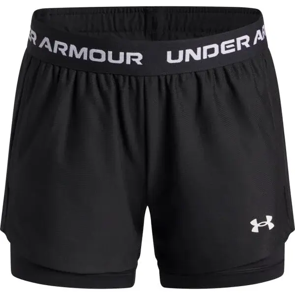 Under Armour TECH PLAY UP 2N1 SHORT Dívčí šortky, černá, velikost L
