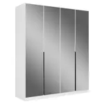 Rauch Möbel ŠATNÍ SKŘÍŇ S OTOČNÝMI DVEŘMI, bílá, 181/210/54 cm