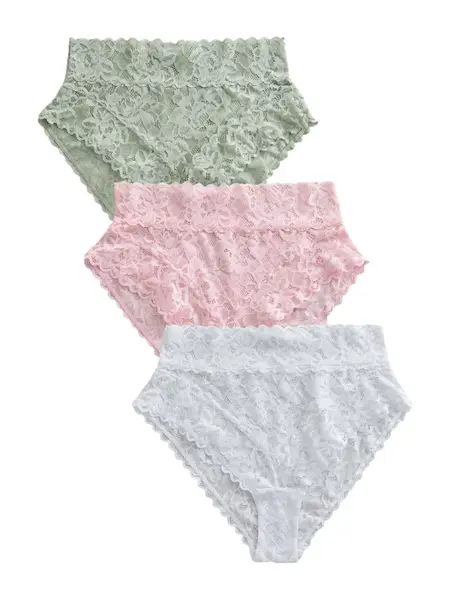 Next Nohavičky  zelená / ružová / biela