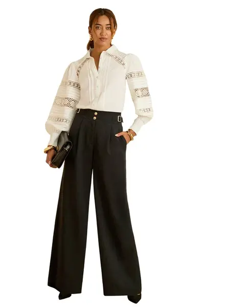 love & roses Nohavice  čierna