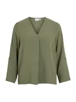 VILA Blúzka 'VIJosa'  kaki