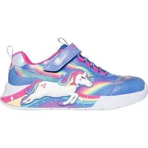 Skechers UNICORN Dievčenská vychádzková obuv, modrá, veľkosť