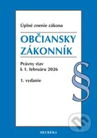 Občiansky zákonník. (Úplné znenie zákona. Právny stav k 1. februáru 2026) - kniha z kategorie Právo