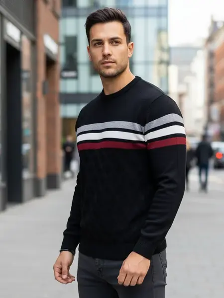 Pánský vzorovaný svetr