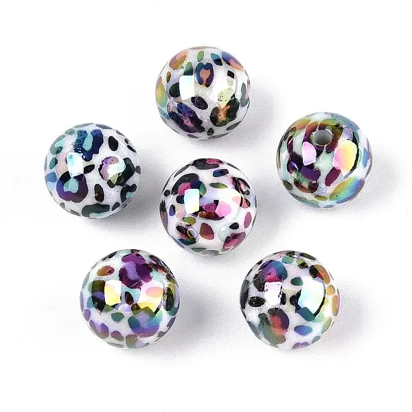 UV Plating Opaque Acrylic Beads
