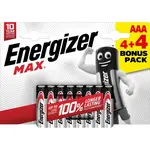 Energizer MAX AAA 4 + 4 zdarma