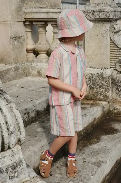 Dětský lněný klobouk Konges Sløjd VENICE BUCKET HAT více barev, KS102450