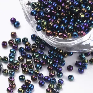 Plated 3/0 Glass Seed Beads