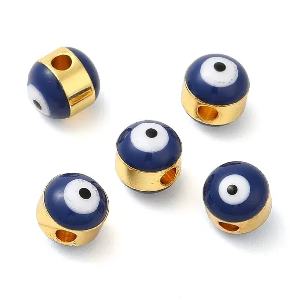 Brass Enamel Beads