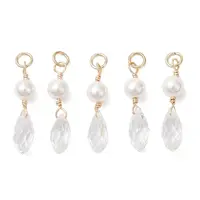 Shell Pearl & Glass Pendants