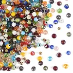 100Pcs Handmade Evil Eye Lampwork Round Bead Strands