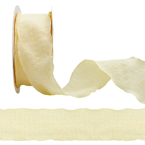 10 Yards Polyester Ruffled Ribbon for Sewing Decoration