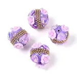 Handmade Polymer Clay Rhinestone Indonesia Beads