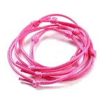 Adjustable Waxed Polyester Cord Bracelet for Women