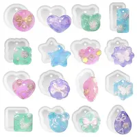 16Pcs DIY Pendant Silicone Molds