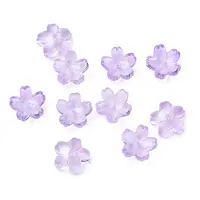 Dyed & Heated Glass Bead Caps