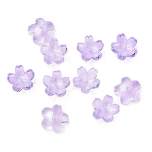 Dyed & Heated Glass Bead Caps