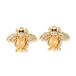 Brass Micro Pave Cubic Zirconia Pendants