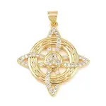 Brass Micro Pave Cubic Zirconia Pendants